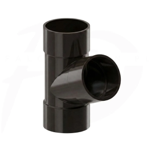 Trójnik PVC ⌀ 90 firmy KROP kolor ciemny brąz